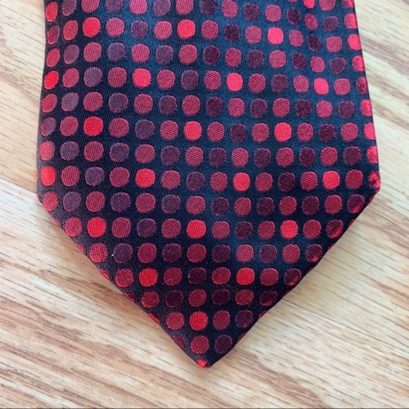 Stefano Ricci Black & Red Polka Dot Luxury Tie - Picture 5 of 7